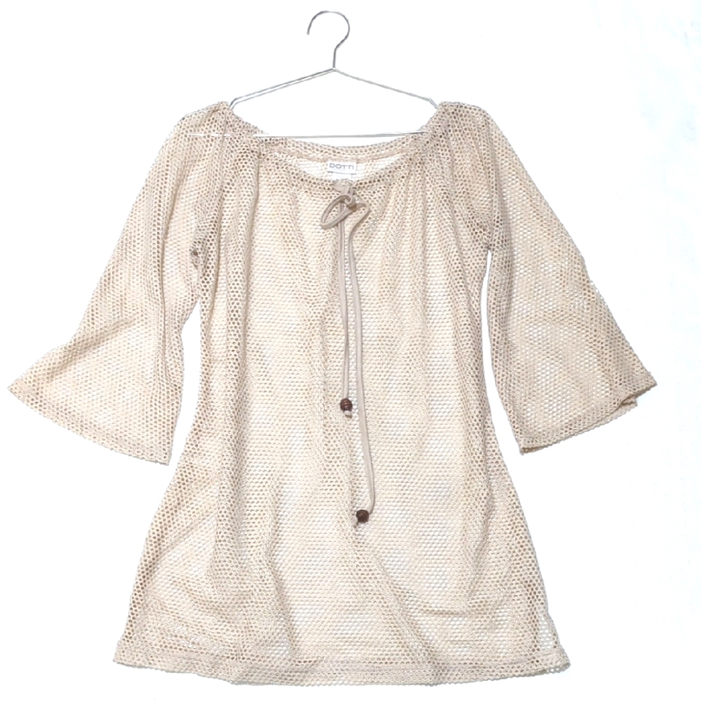 Dotti | Open Mesh | Swimsuit Cover Up | Off The Shoulder | Mini Dress | Beach |